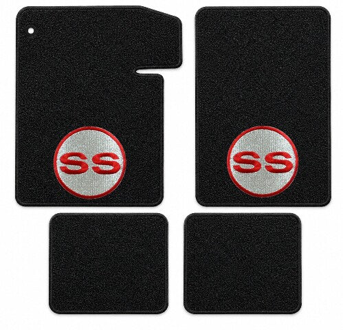 1964-1967 Chevy Chevelle Loop Floor Mats with Embroidered Logo Choices - 4-Piece - product details image 10
