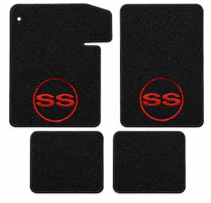 1964-1967 Chevy Chevelle Loop Floor Mats with Embroidered Logo Choices - 4-Piece - product details image 11