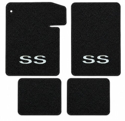1964-1967 Chevy Chevelle Loop Floor Mats with Embroidered Logo Choices - 4-Piece - product details image 12