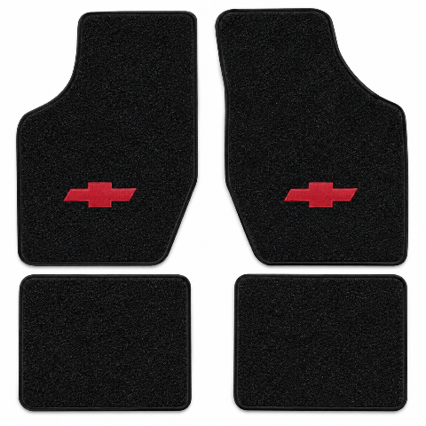 1987-1996 Chevy Corsica Cutpile Floor Mats with Embroidered Logo Choices - 4-Piece - product details image 2