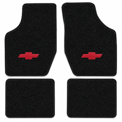 1987-1996 Chevy Corsica Cutpile Floor Mats with Embroidered Logo Choices - 4-Piece - product details image 2