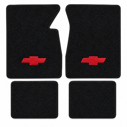 1958 Chevy Del Ray Loop Floor Mats with Embroidered Logo Choices - 4-Piece - product details image 2