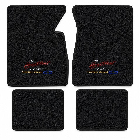 1958 Chevy Del Ray Loop Floor Mats with Embroidered Logo Choices - 4-Piece - product details image 4
