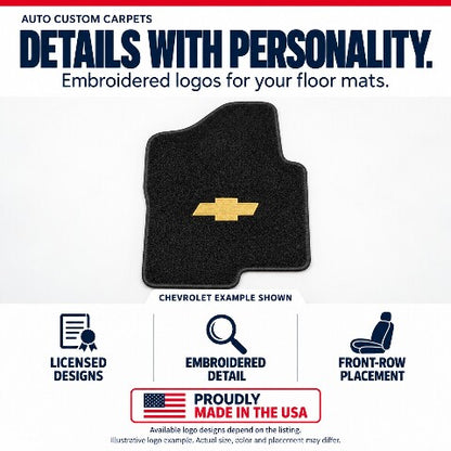 1958 Chevy Impala Loop Floor Mats with Embroidered Logo Choices - 4-Piece - product details image 8