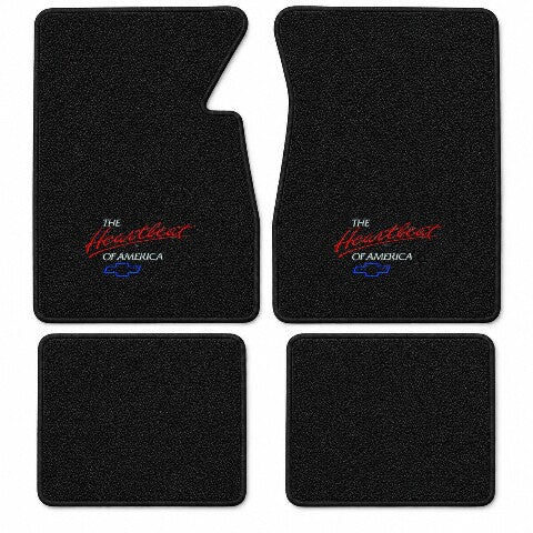1958 Chevy Impala Loop Floor Mats with Embroidered Logo Choices - 4-Piece - product details image 3