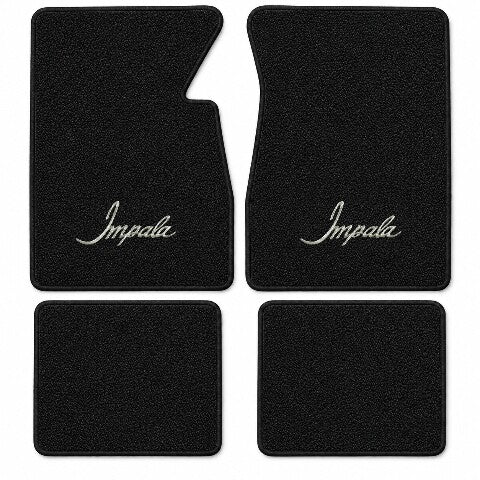 1958 Chevy Impala Loop Floor Mats with Embroidered Logo Choices - 4-Piece - product details image 4