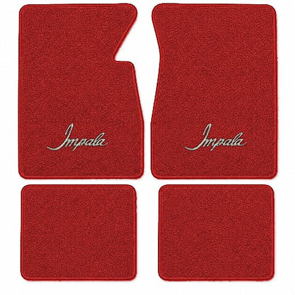 1958 Chevy Impala Loop Floor Mats with Embroidered Logo Choices - 4-Piece - product image