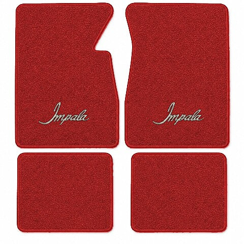 1959-1960 Chevy Impala Loop Floor Mats with Embroidered Logo Choices - 4-Piece - product image