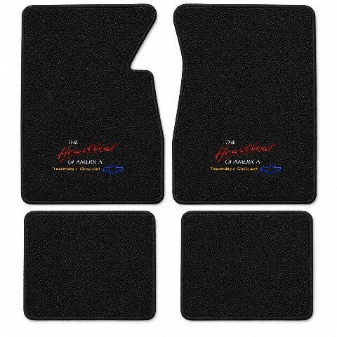 1959-1960 Chevy Impala Loop Floor Mats with Embroidered Logo Choices - 4-Piece - product details image 5