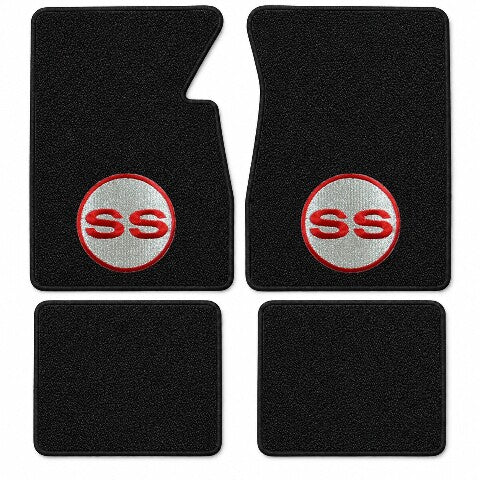 1961-1964 Chevy Impala Loop Floor Mats with Embroidered Logo Choices - 4-Piece - product details image 4