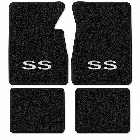 1961-1964 Chevy Impala Loop Floor Mats with Embroidered Logo Choices - 4-Piece - product details image 7