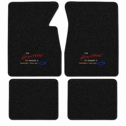 1961-1964 Chevy Impala Loop Floor Mats with Embroidered Logo Choices - 4-Piece - product details image 8