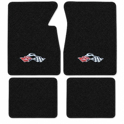 1965-1970 Chevy Impala Loop Floor Mats with Embroidered Logo Choices - 4-Piece - product details image 11
