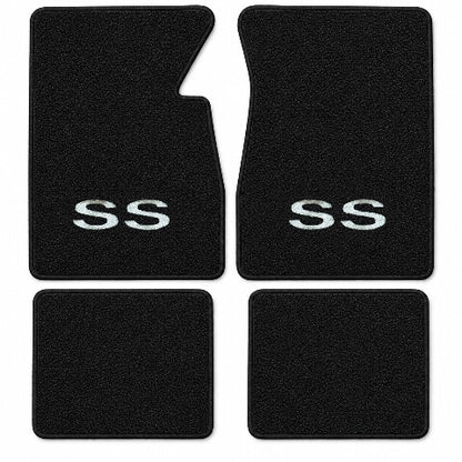 1965-1970 Chevy Impala Loop Floor Mats with Embroidered Logo Choices - 4-Piece - product details image 9
