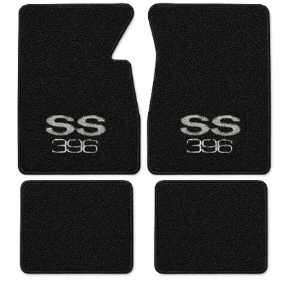 1965-1970 Chevy Impala Loop Floor Mats with Embroidered Logo Choices - 4-Piece - product details image 3