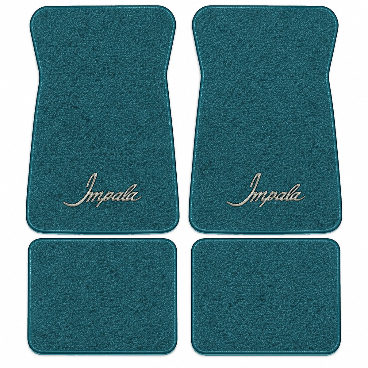 1971-1973 Chevy Impala Loop Floor Mats with Embroidered Logo Choices - 4-Piece - product details image 13