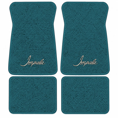 1971-1973 Chevy Impala Loop Floor Mats with Embroidered Logo Choices - 4-Piece - product details image 13