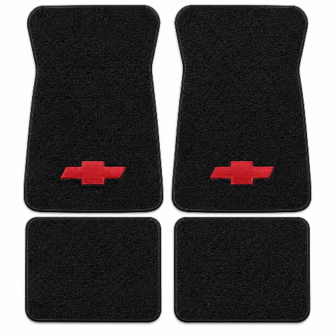 1971-1973 Chevy Impala Loop Floor Mats with Embroidered Logo Choices - 4-Piece - product details image 2