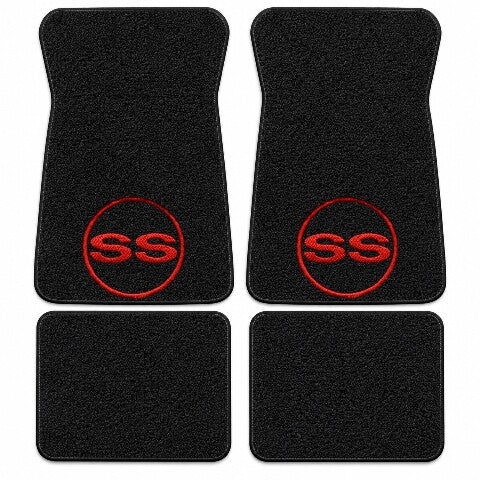 1971-1973 Chevy Impala Loop Floor Mats with Embroidered Logo Choices - 4-Piece - product details image 5