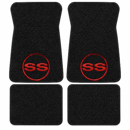 1971-1973 Chevy Impala Loop Floor Mats with Embroidered Logo Choices - 4-Piece - product details image 5