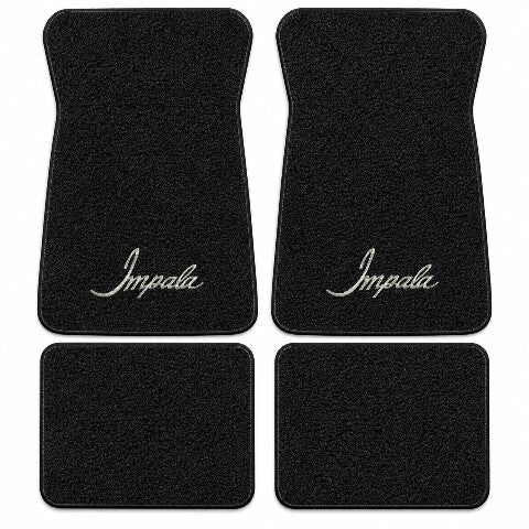 1971-1973 Chevy Impala Loop Floor Mats with Embroidered Logo Choices - 4-Piece - product details image 6