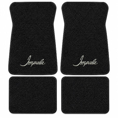 1971-1973 Chevy Impala Loop Floor Mats with Embroidered Logo Choices - 4-Piece - product details image 6