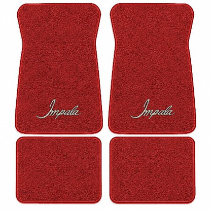 1971-1973 Chevy Impala Loop Floor Mats with Embroidered Logo Choices - 4-Piece - product image