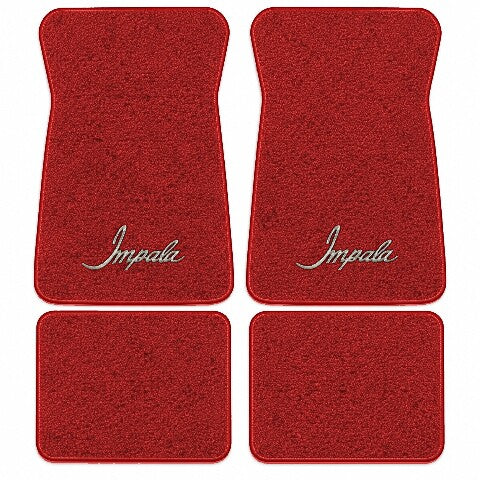 1971-1973 Chevy Impala Loop Floor Mats with Embroidered Logo Choices - 4-Piece - product image