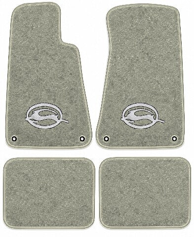 1994-1996 Chevy Impala Cutpile Floor Mats with Embroidered Logo Choices with Snaps - 4-Piece - product image