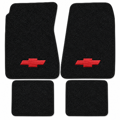 1968-1972 Chevy Chevelle Malibu Loop Floor Mats with Embroidered Logo Choices - 4-Piece - product details image 2