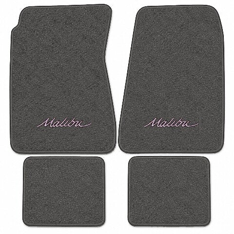 1968-1972 Chevy Chevelle Malibu Loop Floor Mats with Embroidered Logo Choices - 4-Piece - product image