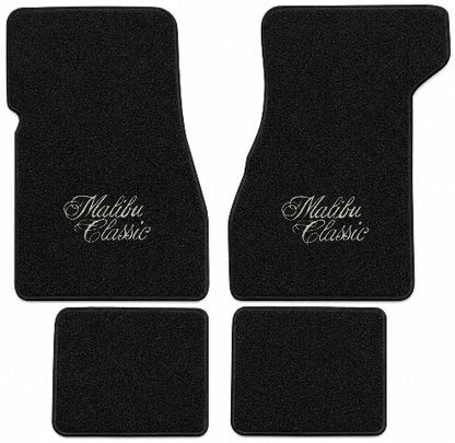1974-1977 Chevy Chevelle Malibu Cutpile Floor Mats with Embroidered Logo Choices - 4-Piece - product details image 4