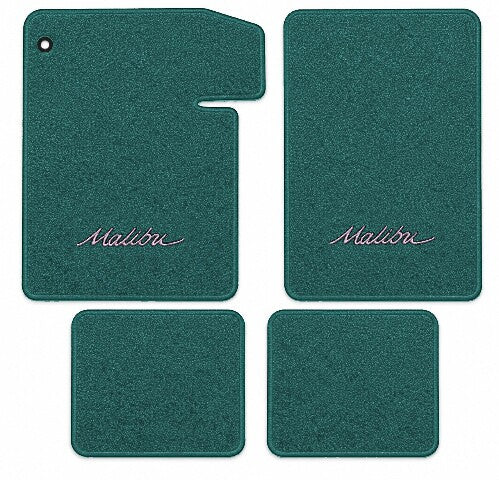 1964-1967 Chevy Chevelle Malibu Loop Floor Mats with Embroidered Logo Choices - 4-Piece - product image