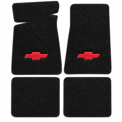 1978-1981 Chevy Malibu Cutpile Floor Mats with Embroidered Logo Choices - 4-Piece - product details image 2