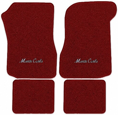 1974-1977 Chevy Monte Carlo Cutpile Floor Mats with Embroidered Logo Choices - 4-Piece - product image