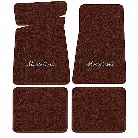 1982-1988 Chevy Monte Carlo Cutpile Floor Mats with Embroidered Logo Choices - 4-Piece - product image