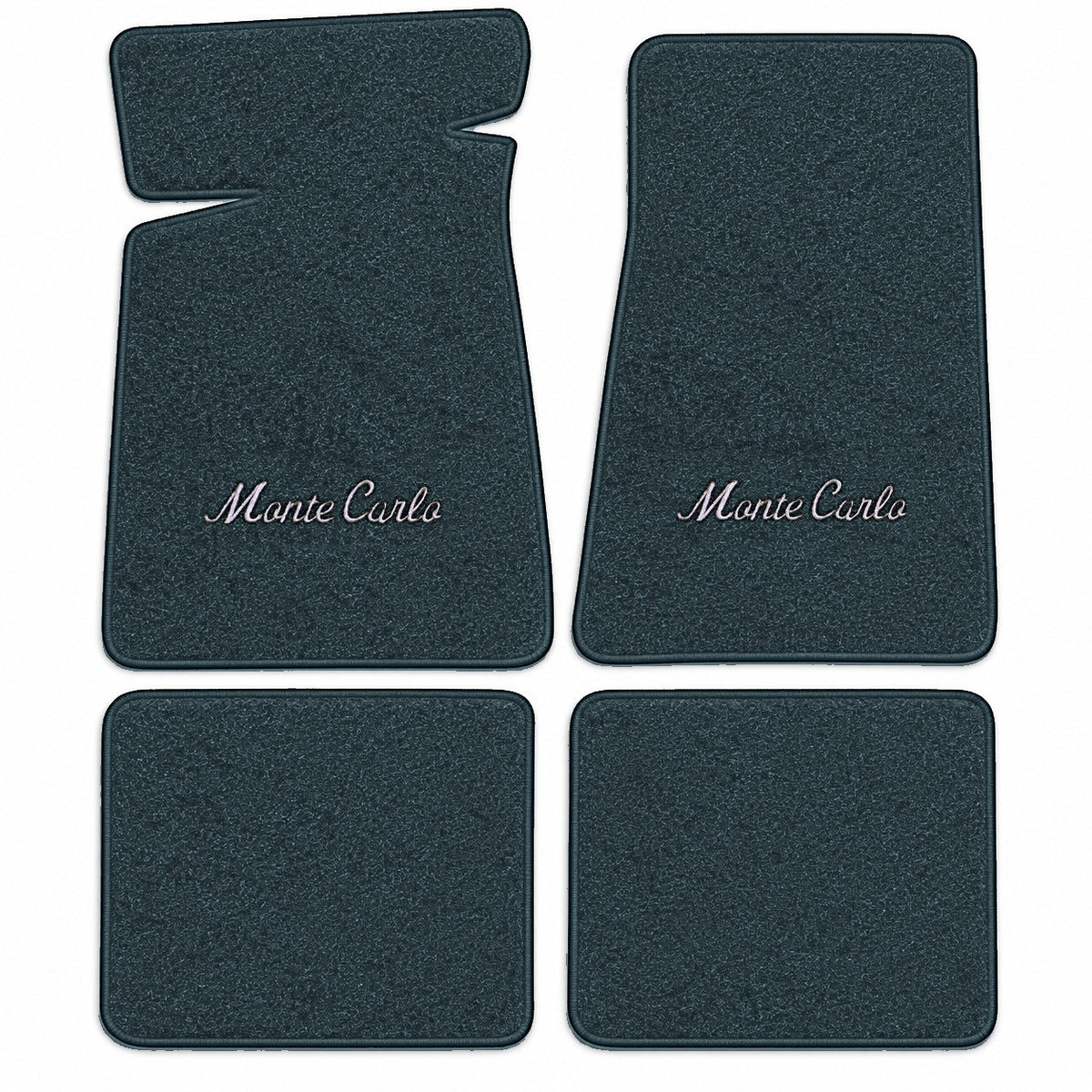 1982-1988 Chevy Monte Carlo Cutpile Floor Mats with Embroidered Logo Choices - 4-Piece - product details image 12