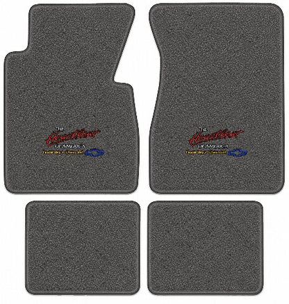 1957 Chevy Bel Air Nomad 2DR Wagon Loop Floor Mats with Embroidered Logo Choices - 4-Piece - product image