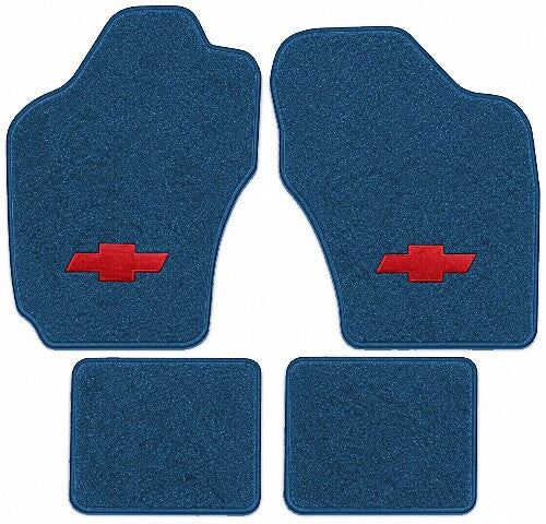 1985-1988 Chevy Spectrum Cutpile Floor Mats with Embroidered Logo Choices - 4-Piece - product image