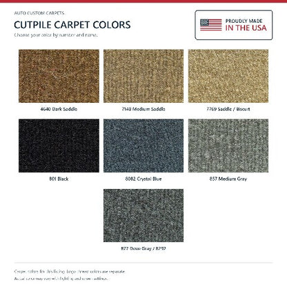 1985-1988 Chevy Sprint Cutpile Floor Mats with Embroidered Logo Choices - 4-Piece - product details image 7