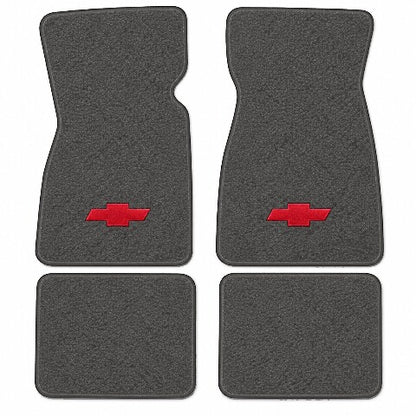 1971-1973 Chevy Vega Loop Floor Mats with Embroidered Logo Choices - 4-Piece - product image