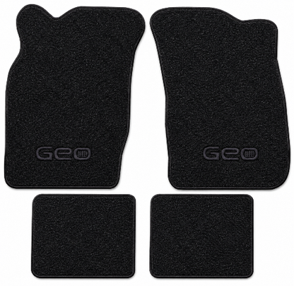 1989-1990 Geo Metro Cutpile Floor Mats with Embroidered Logo Choices - 4-Piece - product details image 2