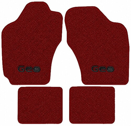 1989-1992 Geo Prizm Cutpile Floor Mats with Embroidered Logo Choices - 4-Piece - product image