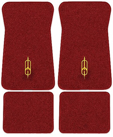 1974-1976 Oldsmobile Custom Cruiser Cutpile Floor Mats with Embroidered Logo Choices - 4-Piece - product image