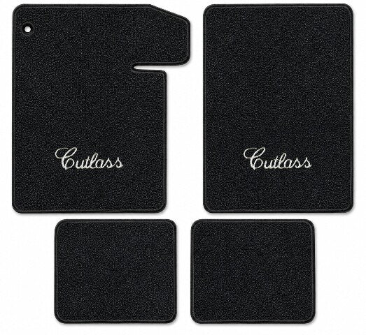 1964-1967 Oldsmobile Cutlass Loop Floor Mats with Embroidered Logo Choices - 4-Piece - product details image 3