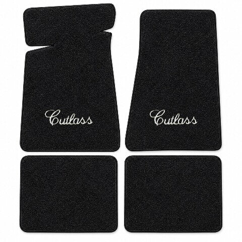 1978-1981 Oldsmobile Cutlass Cutpile Floor Mats with Embroidered Logo Choices - 4-Piece - product details image 3