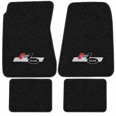 1968-1972 Oldsmobile Cutlass Loop Floor Mats with Embroidered Logo Choices - 4-Piece - product details image 2