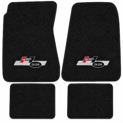 1968-1972 Oldsmobile Cutlass Loop Floor Mats with Embroidered Logo Choices - 4-Piece - product details image 2