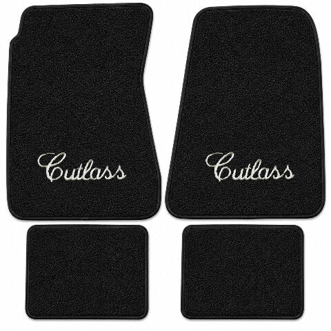 1968-1972 Oldsmobile Cutlass Loop Floor Mats with Embroidered Logo Choices - 4-Piece - product details image 3