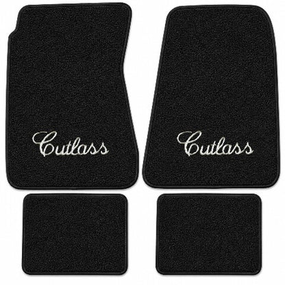 1968-1972 Oldsmobile Cutlass Loop Floor Mats with Embroidered Logo Choices - 4-Piece - product details image 3